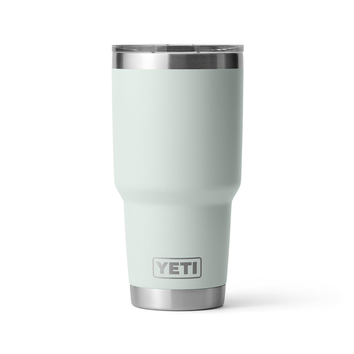 YETI Rambler 30 oz tumbler in stainless steel with vacuum insulation for temperature control.