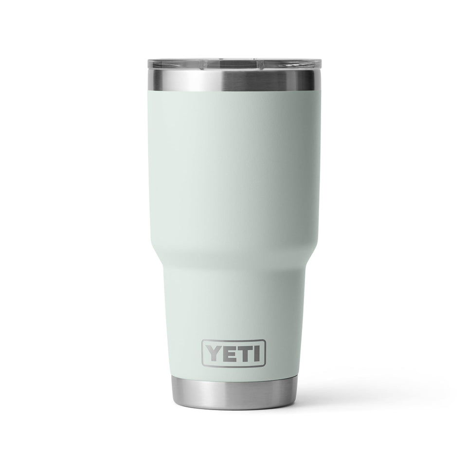 YETI Rambler 30 oz tumbler in stainless steel with vacuum insulation for temperature control.