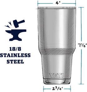 Close-up of YETI MagSlider Lid showing magnetic seal for spill-free sipping.