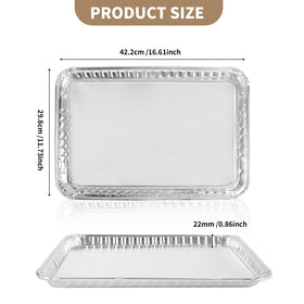 YEUIKERR disposable foil pans for baking are oven-safe and freezer-ready