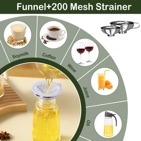YEVIOR large funnel 6in diameter for wide containers