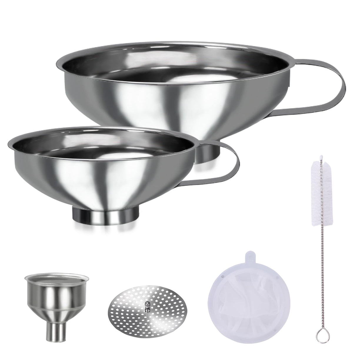 YEVIOR canning funnel wide mouth set for mess free jar filling