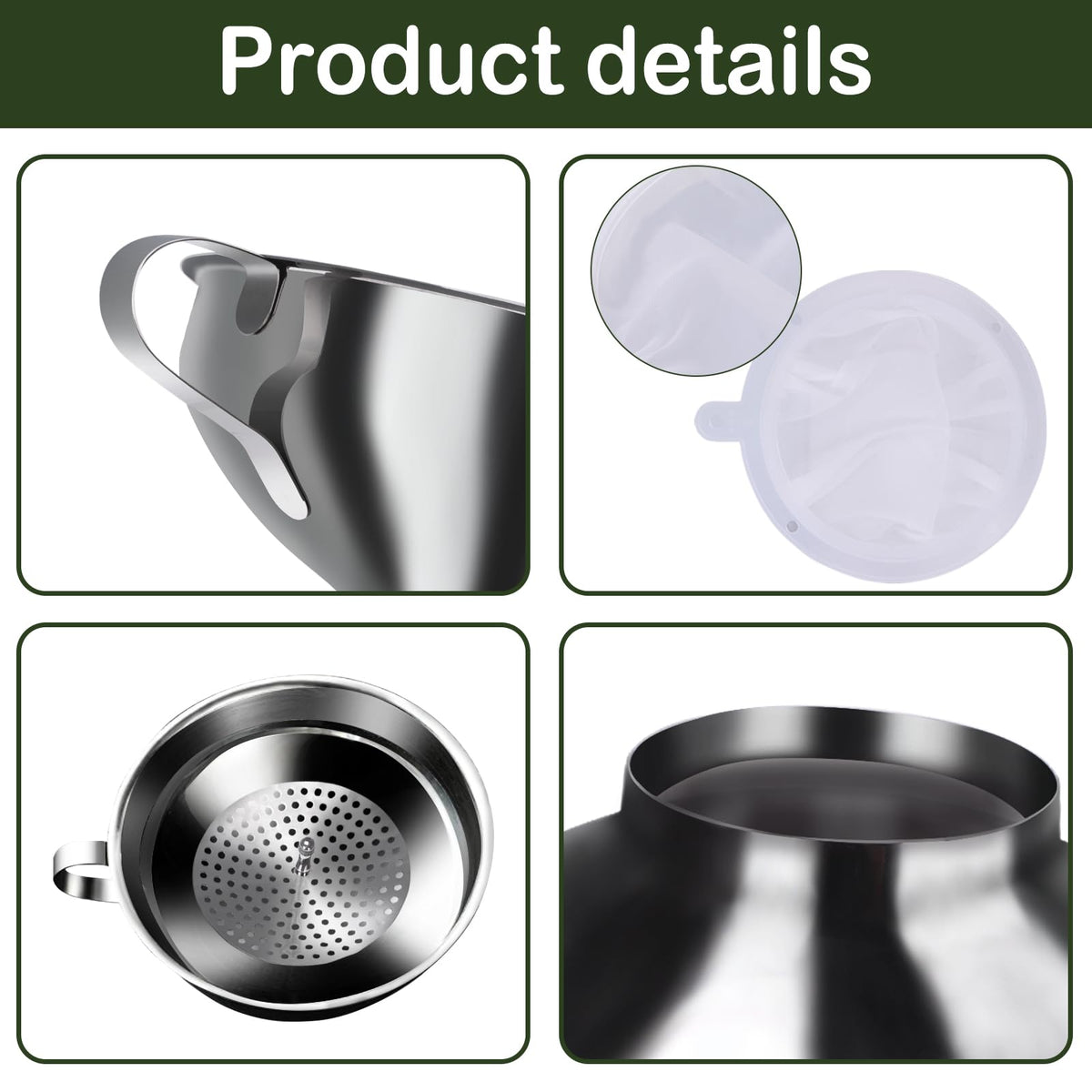YEVIOR clip ring storage keeps funnels organized neatly