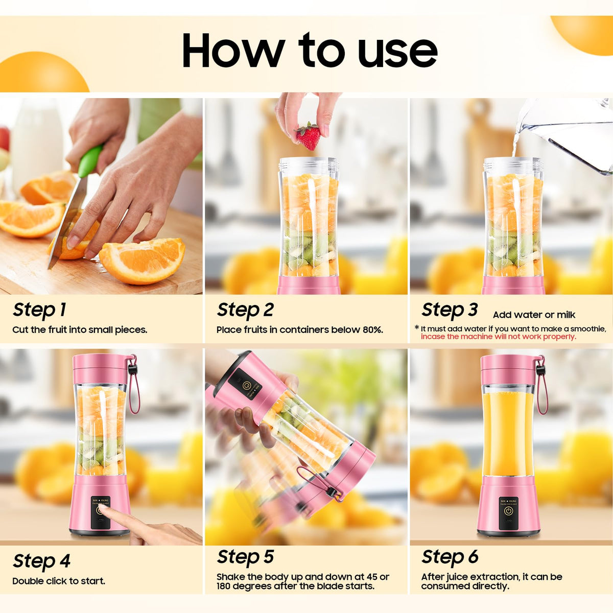 YFIXQNSU easy-clean design with disassembly for fast rinsing