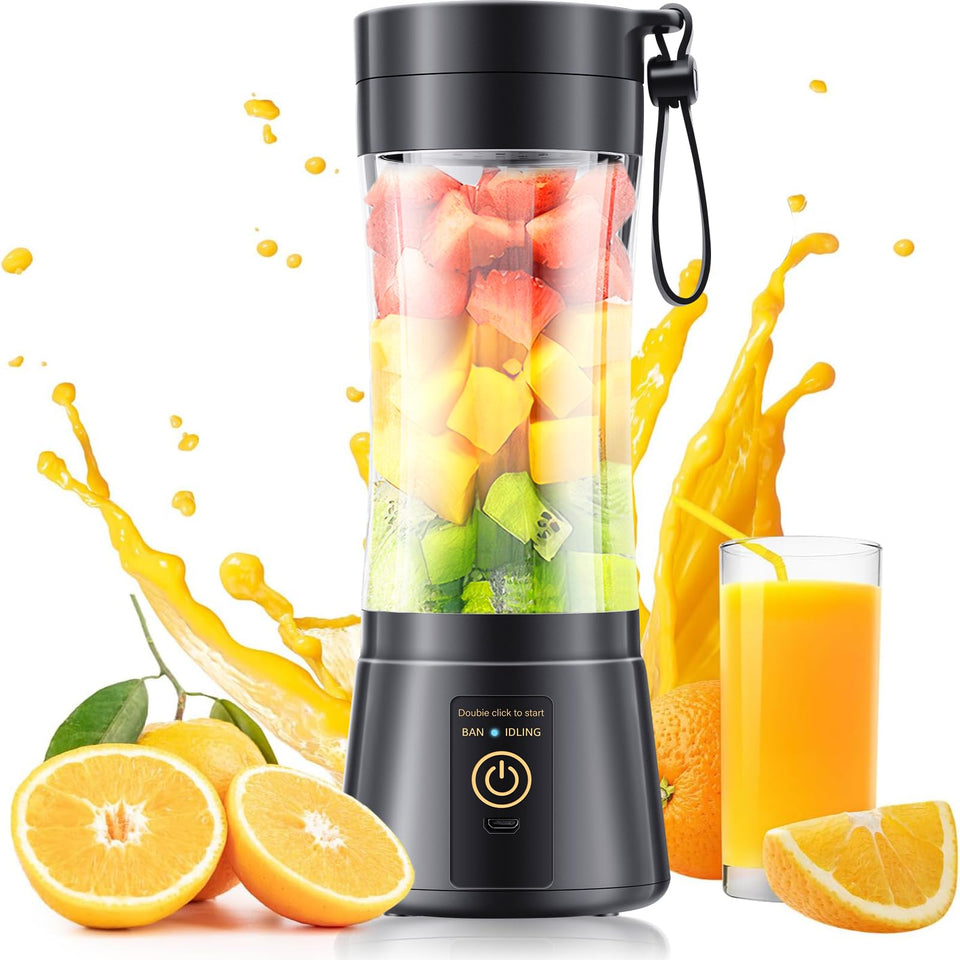 YFIXQNSU portable blender with 380ml cup for on-the-go smoothies.