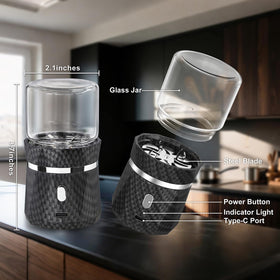 YFTOHI USB rechargeable battery for cordless grinding on the go.