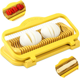 YFYTL banana slicer in use for even banana slices and quick fruit prep.
