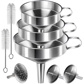 YGDZ stainless steel funnel large with handle for fast bottle filling