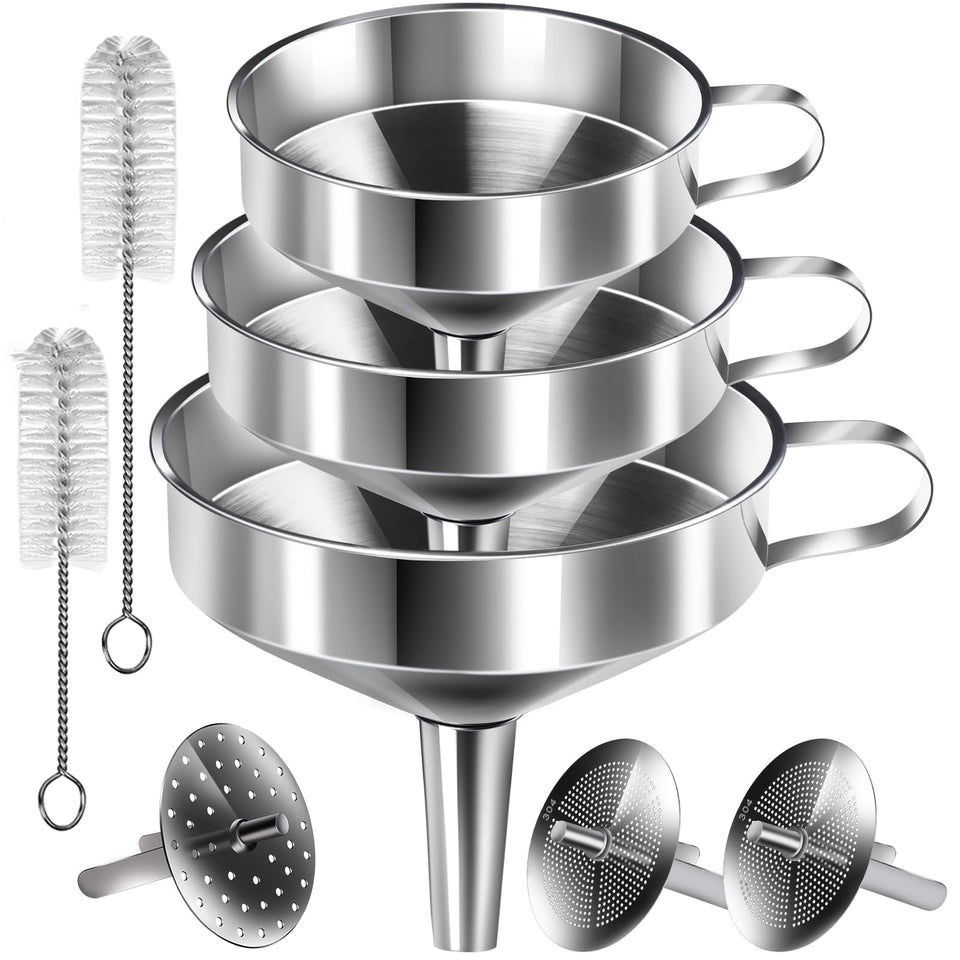 YGDZ stainless steel funnel large with handle for fast bottle filling