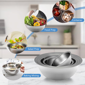 YGFRSTO kitchen bowls suitable for daily use, camping, or RV travel