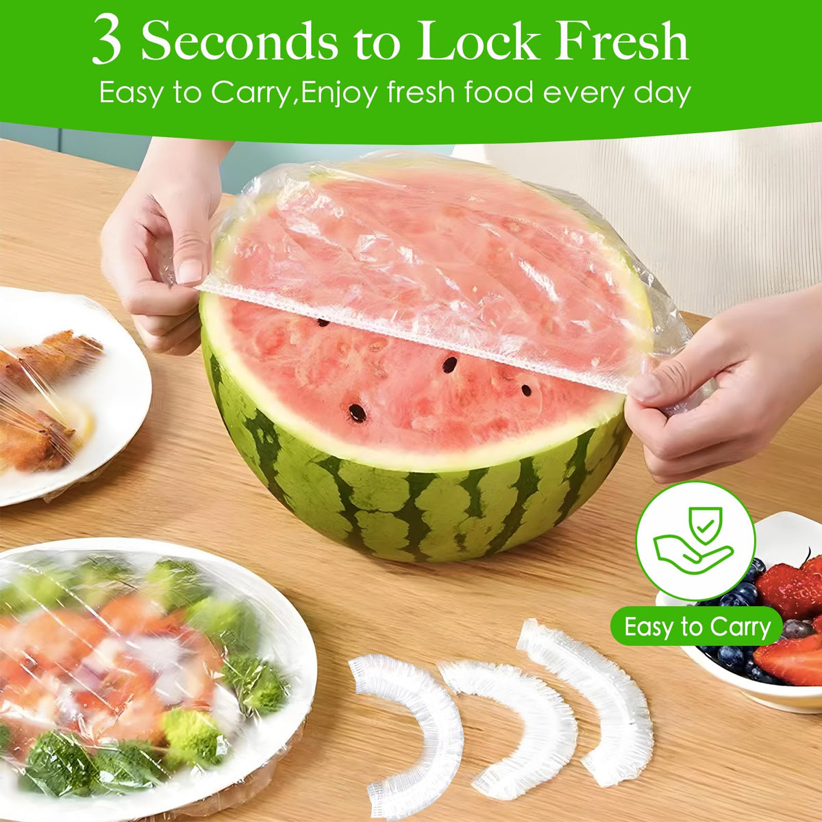 Yhalyea BPA-free transparent lid protects food safely.
