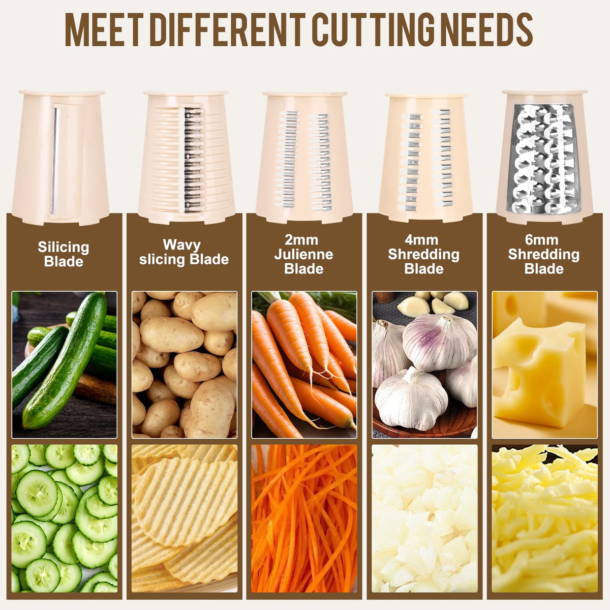 YHBRAK sloped design guides grated ingredients smoothly.