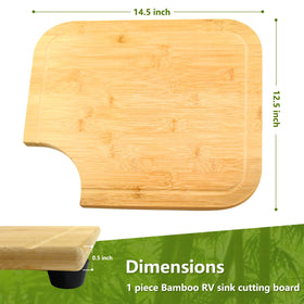 YHMYOALU bamboo board close-up shows drainage groove for tidy crumbs disposal.