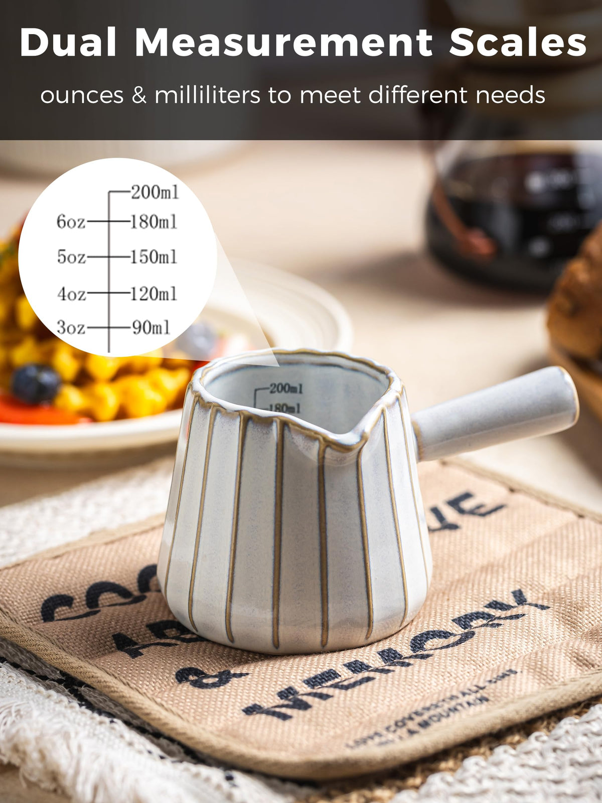 YHOJOY microwave-safe ceramic espresso cup ready for reheating