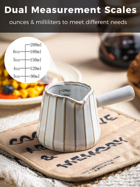 YHOJOY microwave-safe ceramic espresso cup ready for reheating