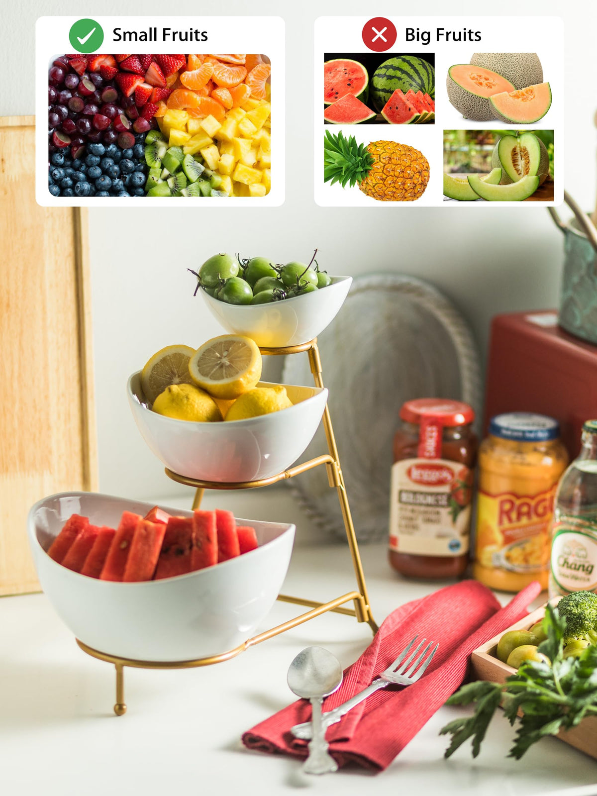 YHOSSEUN 45oz fruit bowl perfect for chips and fruit