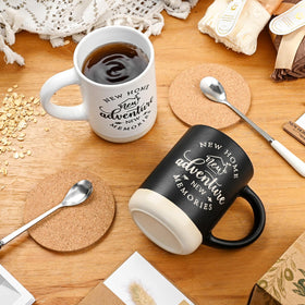 YHRJWN cork coasters protect surfaces during gatherings.