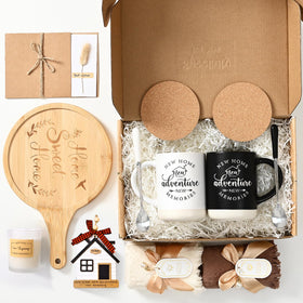 YHRJWN housewarming set display showcases elegant presentation.