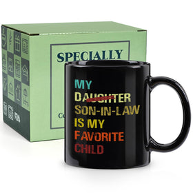 YHRJWN son-in-law mug, daily use texture, smooth surface for easy cleaning.