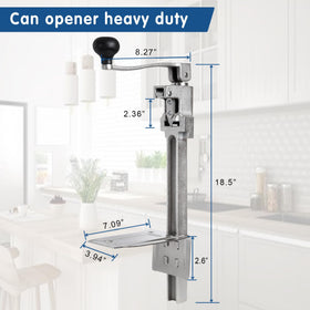 YHUER commercial can opener handle-operation shows easy hand control for precision