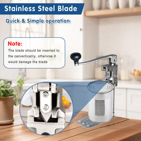 YHUER commercial can opener roller-assembly demonstrates smooth rotation