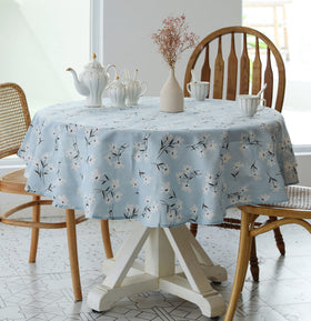 YiHomer Pastoral Round Tablecloth provides dust-proof protection for surfaces