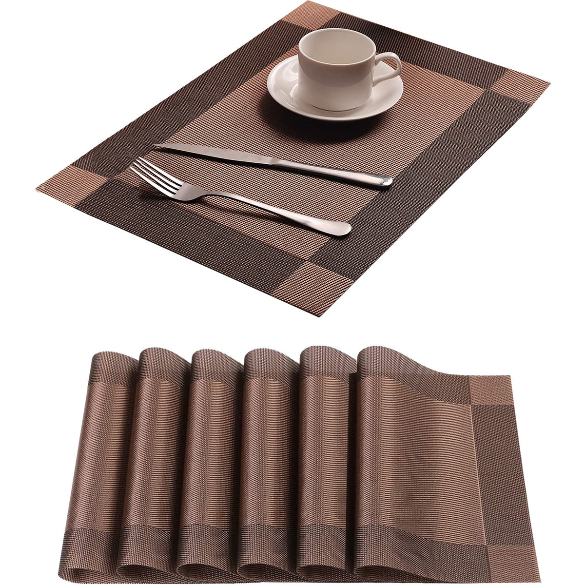 Yiaizhuo placemats demonstrate heat insulation with a stable non-slip base for relaxed dining.