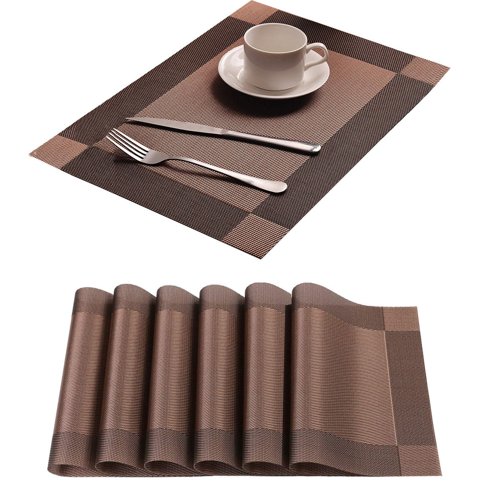 Yiaizhuo placemats demonstrate heat insulation with a stable non-slip base for relaxed dining.