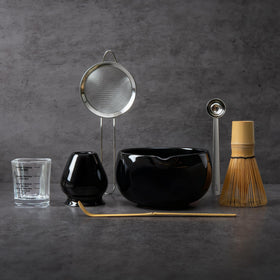 YIBO matcha bowl with spout for clean, controlled pours