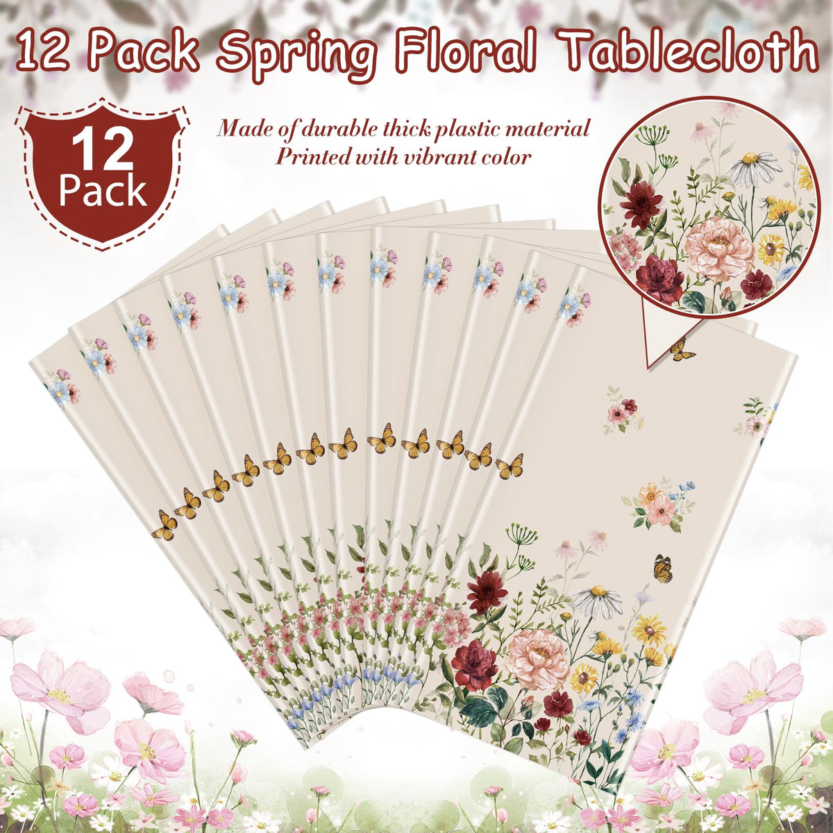 YIDAKO Easter party tablecloth creates seasonal charm on tables