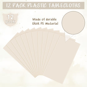 YIDAKO easy-clean disposable tablecloth ideal for indoor and outdoor use.