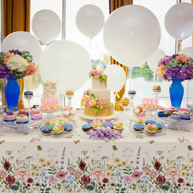 YIDAKO versatile indoor/outdoor spring tablecloth for parties