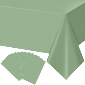 YIDAKO sage green rectangle tablecloth spread on a 54x108 inch table for events