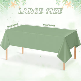 YIDAKO sage green rectangle tablecloth, waterproof and durable for outdoor use