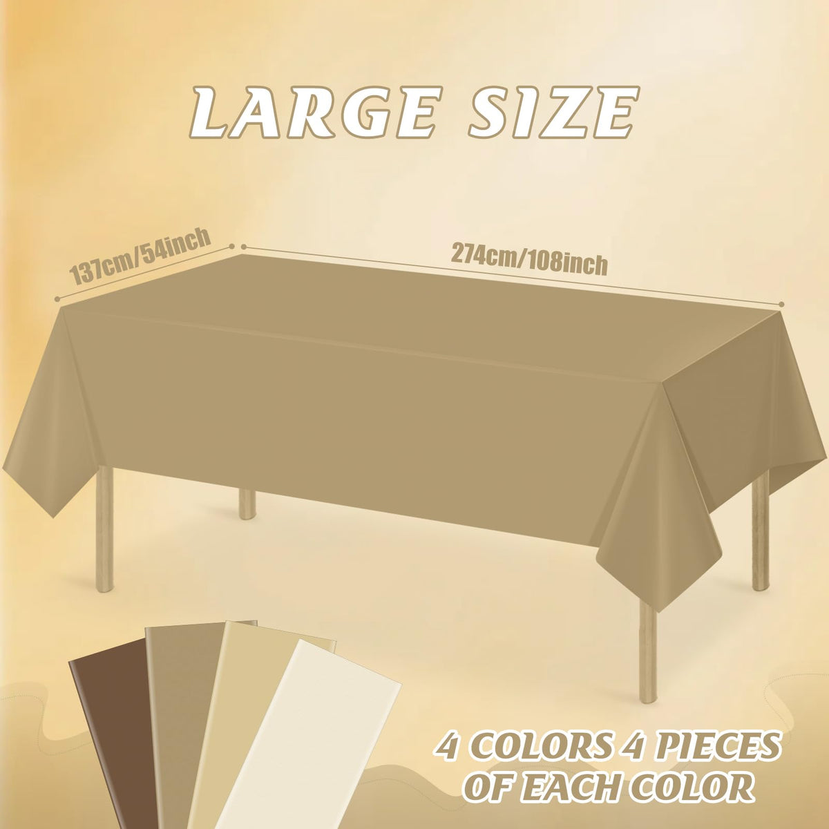YIDAKO waterproof disposable tablecloth close-up shows durable protective layer for spills.