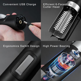 YiDeyuLL six-faced cutter head removes scales quickly and evenly.