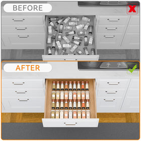 Yieach nail polish and small bottles organized with drawer-friendly design