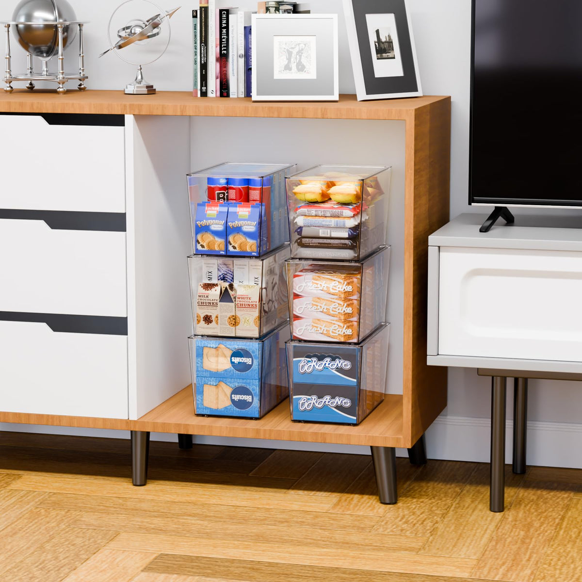 Yieach organization solution for fridge and pantry shelves.