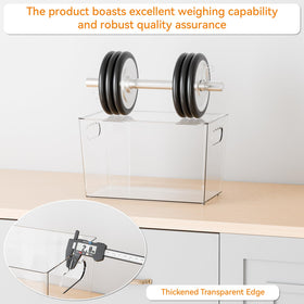Yieach stackable kitchen bin maximizes vertical storage space.