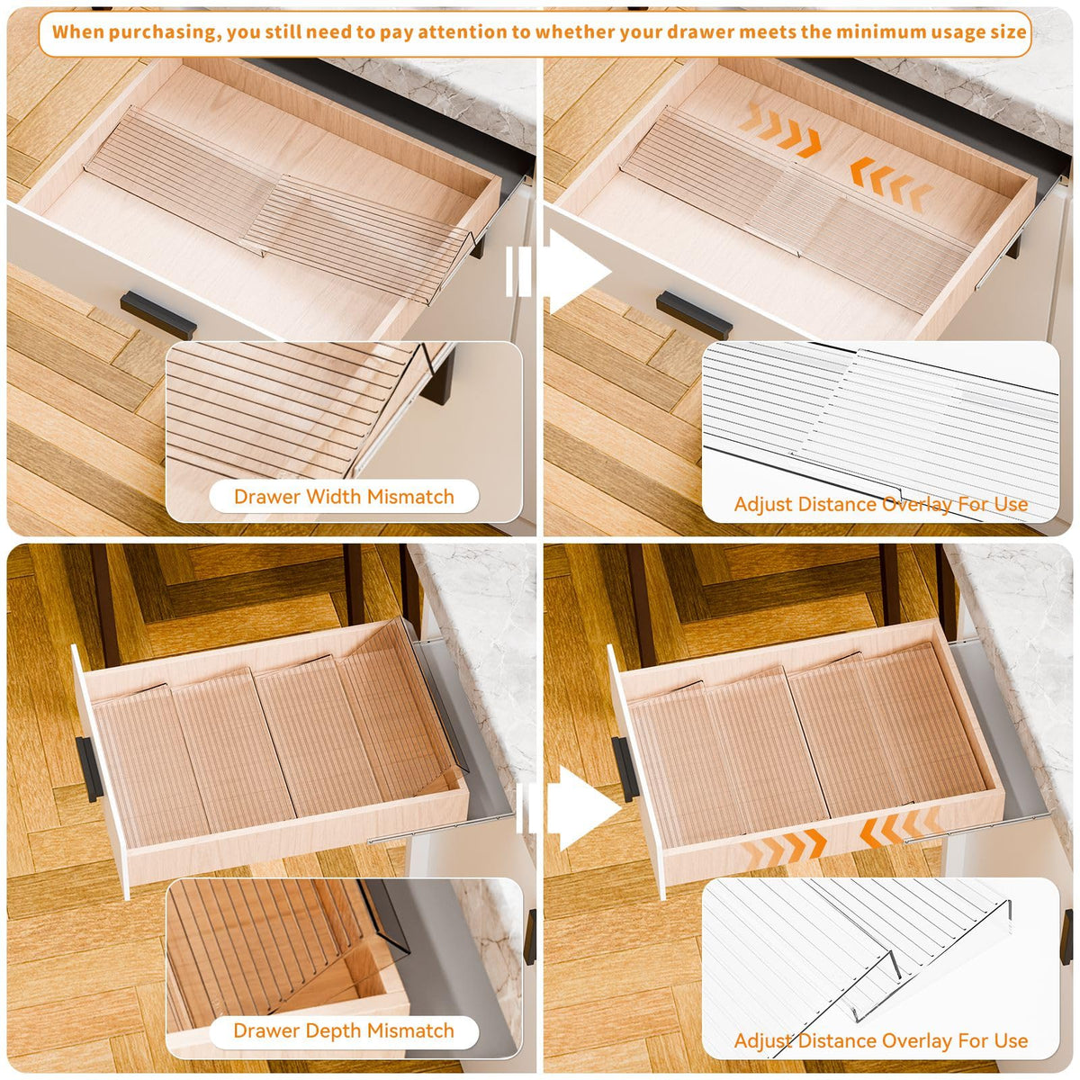 Yieach tiered spice tray stacks neatly to maximize storage