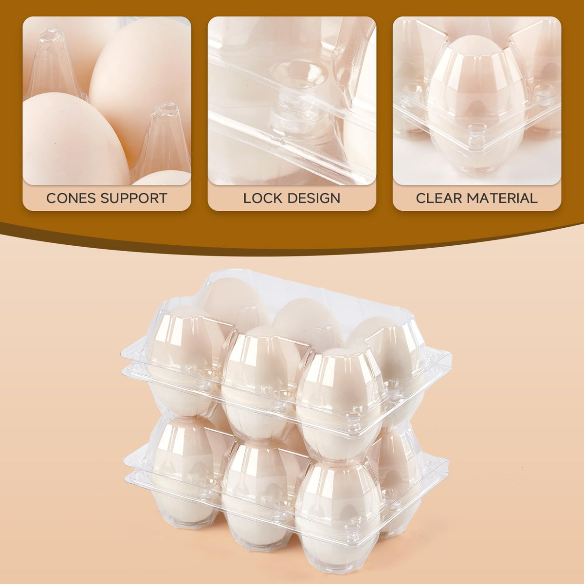 YIFIHGE duck egg cartons market display demonstrates professional presentation.