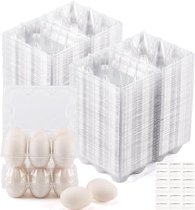 YIFIHGE duck egg cartons packaging shot highlights jumbo capacity and easy stacking.