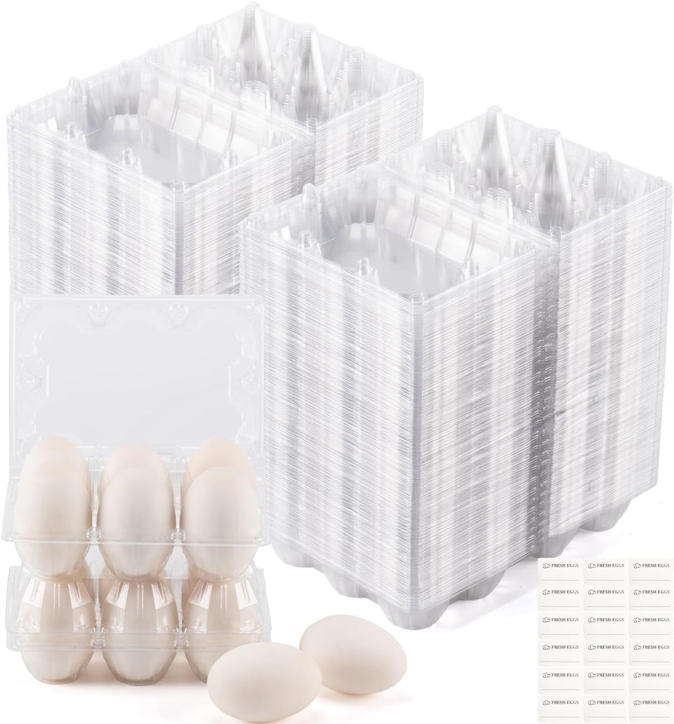 YIFIHGE duck egg cartons packaging shot highlights jumbo capacity and easy stacking.