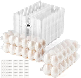 YIFIHGE duck egg cartons 60-pack for organized bulk storage.