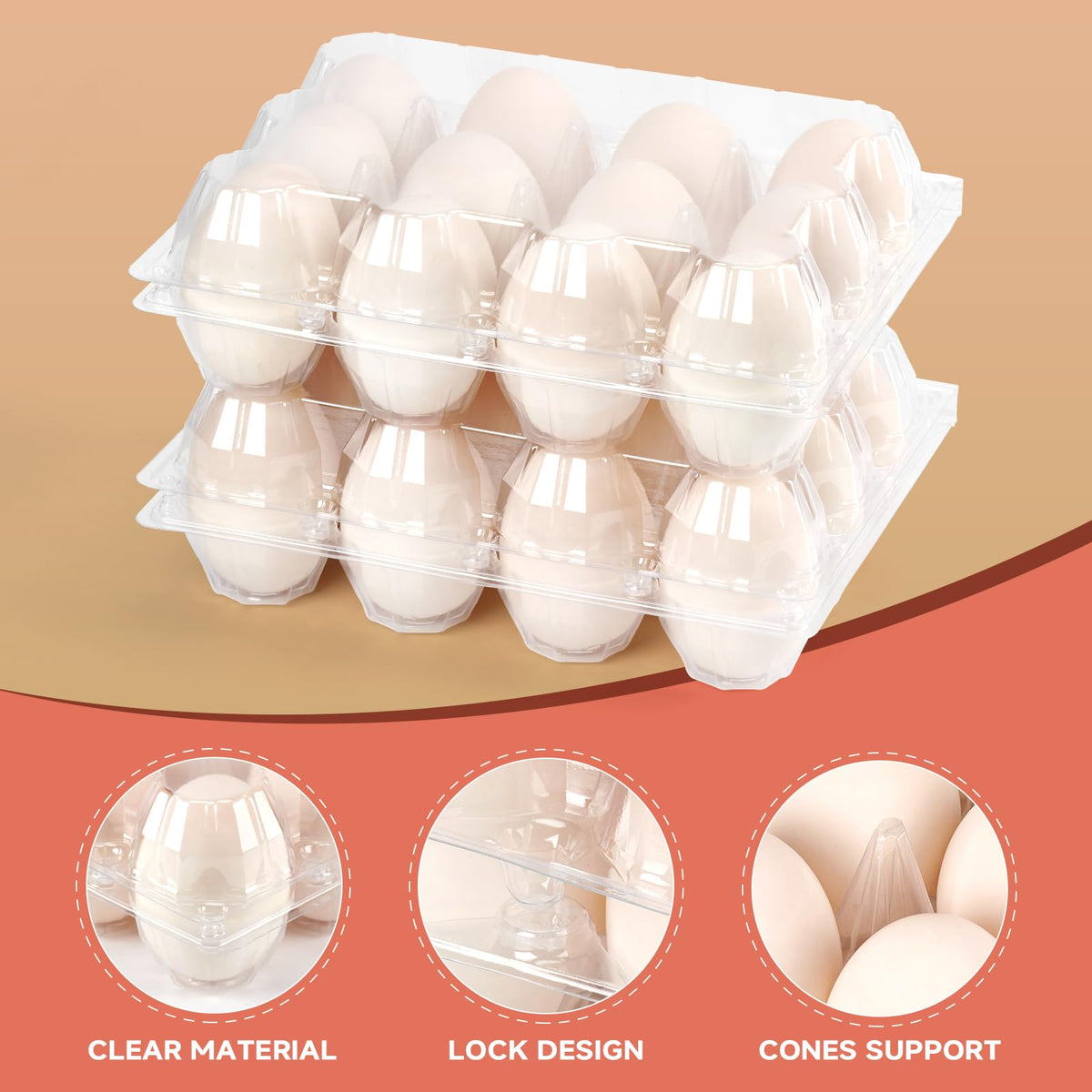 YIFIHGE spacious storage for duck and goose eggs with large capacity