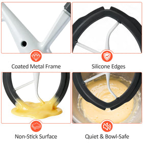 YIFOCUS beater promotes even mixing with reduced need for manual scraping