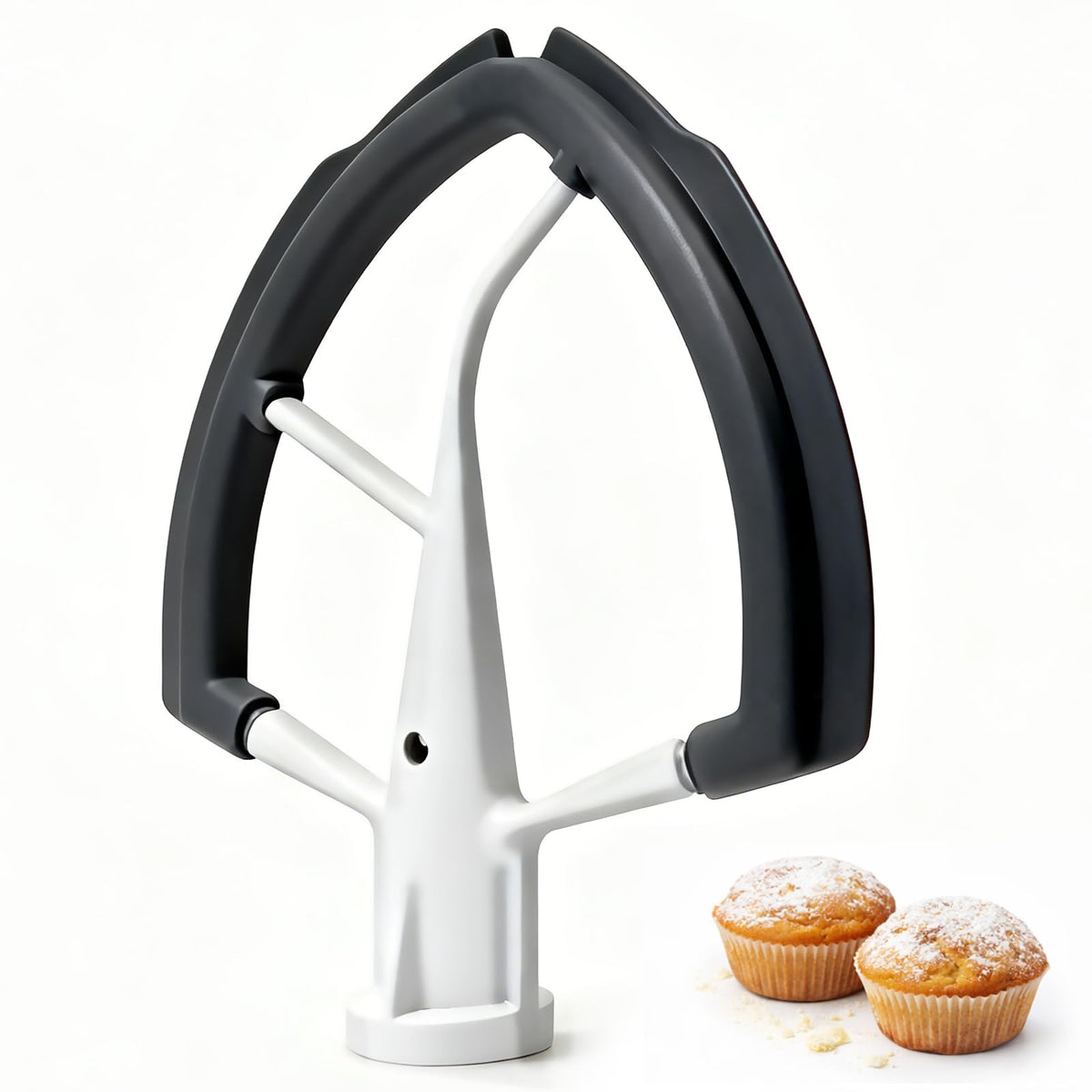 YIFOCUS Flex Edge Beater attachment with silicone edge for thorough bowl scraping