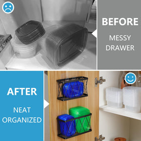 YIGII metal over-cabinet bin highlights durable, rust-resistant design for daily use.