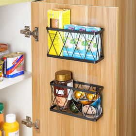 YIGII under-sink/bathroom storage basket demonstrates compact organization in tight spaces.