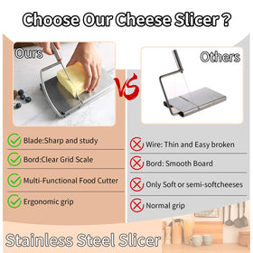 YIHAOSSING cheese slicer grid scale for precise thickness control